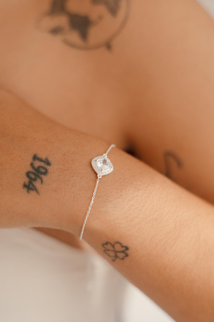 Pulseira cristal cravejada 